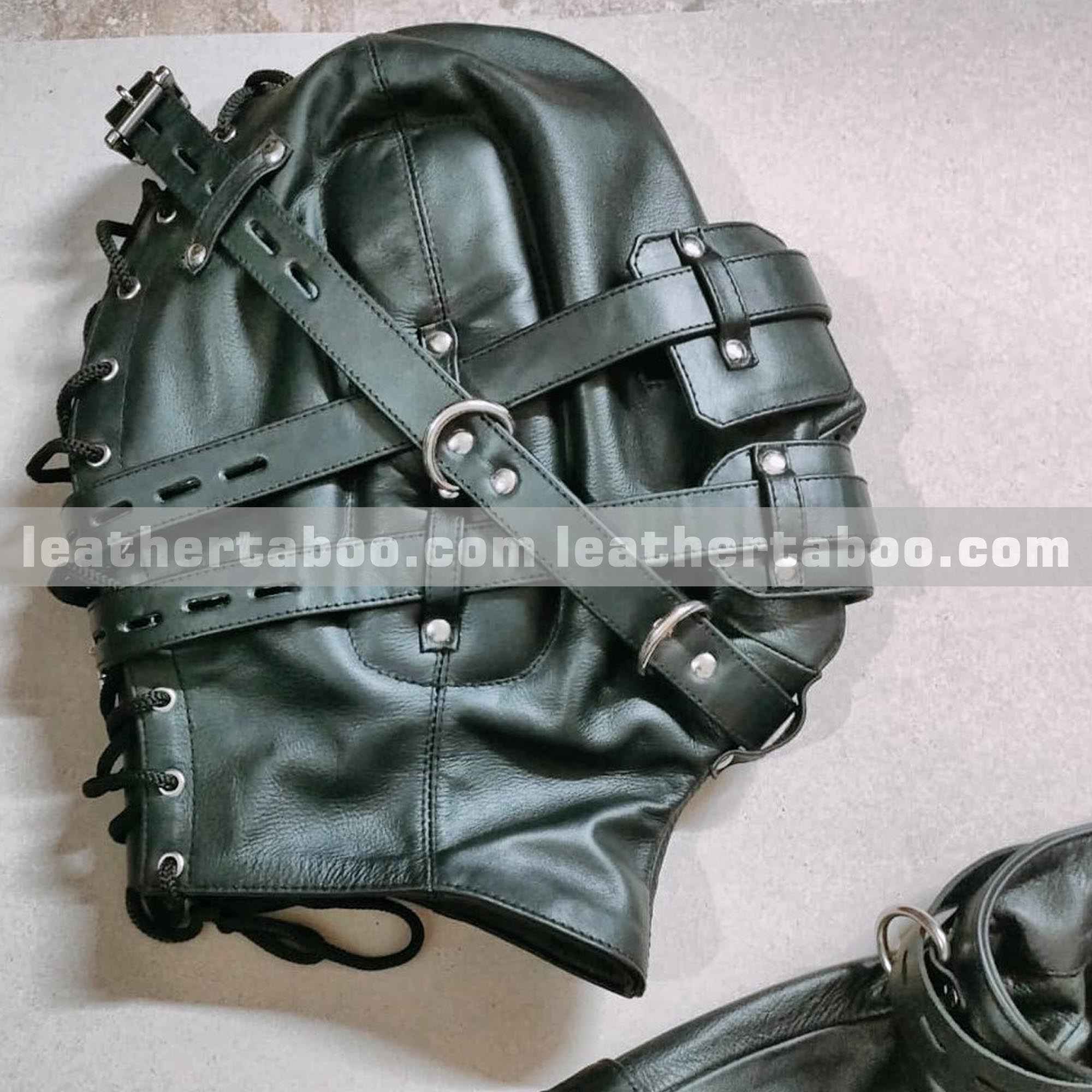 Full-Body Leather Catsuit | Bondage Fetish Suit | Gothic BDSM Outfit | Handmade Alternative Fashion | Cowhide Leather Costume (Copy)