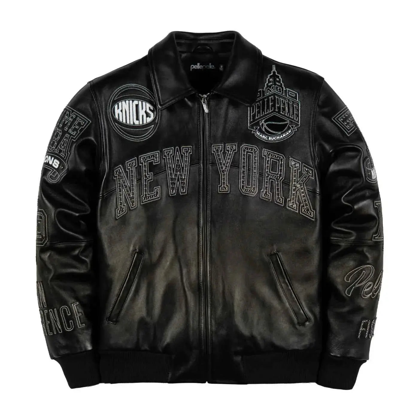 Pelle Pelle x FISLL for the city of knicks jacket