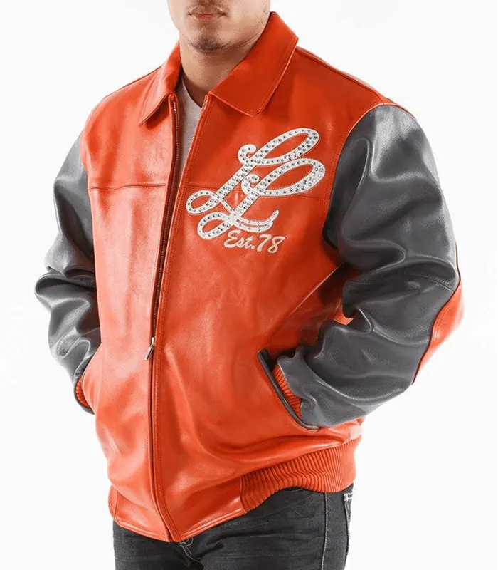 Notorious Pelle Pelle 78 Marc Buchanan Orange Leather Jacket