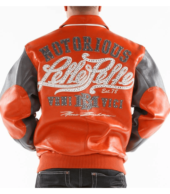 Notorious Men’s Pelle Pelle78 Marc Buchanan Orange Leather Jacket