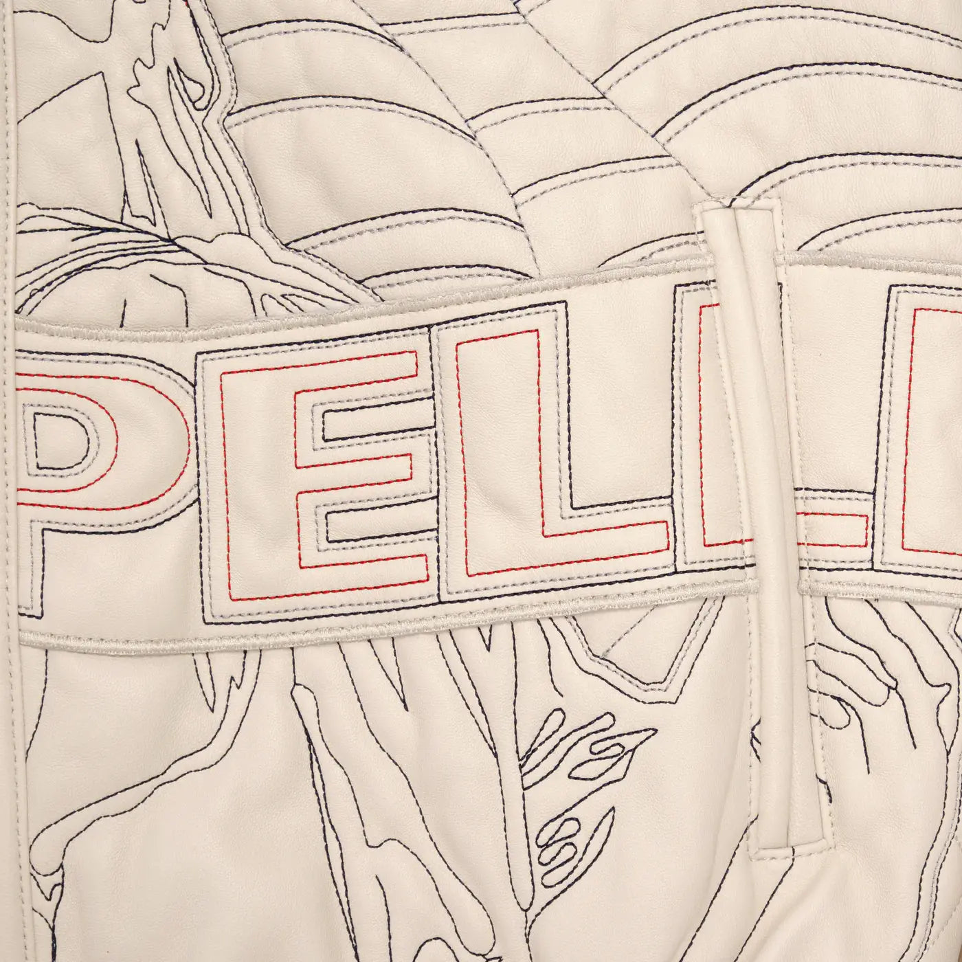 Premium America Quilted Leather Jacket, detail view 3