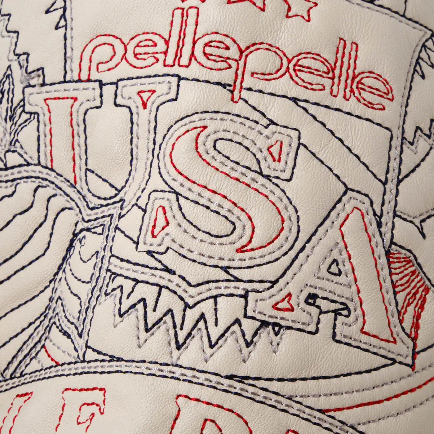 Premium America Quilted Leather Jacket, detail view 4