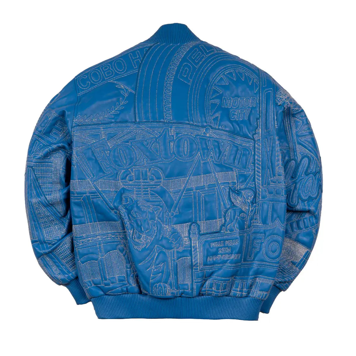 Detroit Quilted Leather Jacket, front view