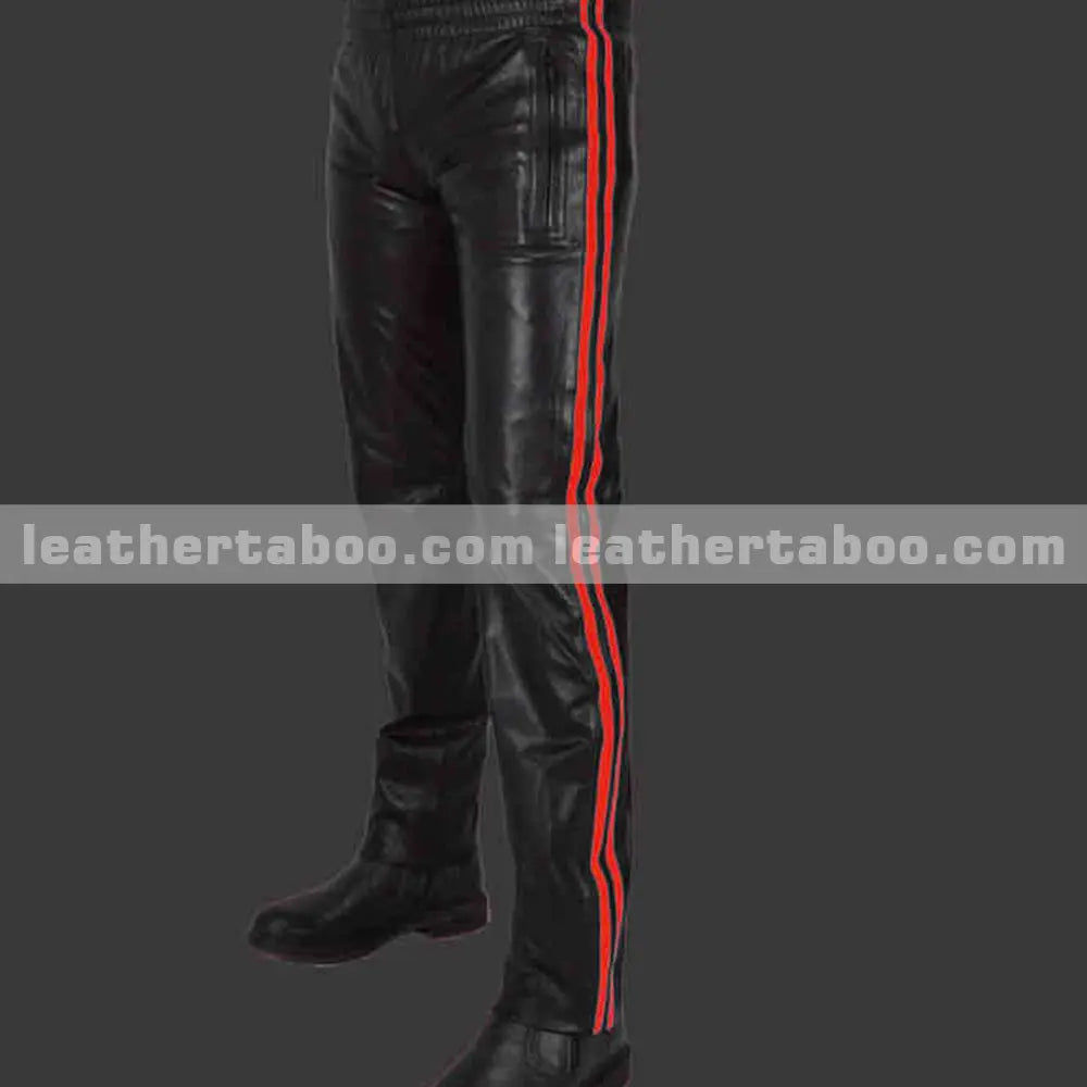 Menโs Premium Leather Pants - Leather taboo