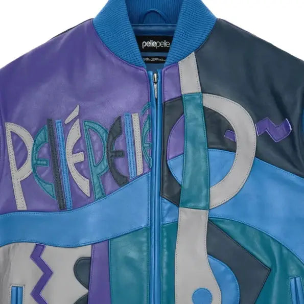 Pelle Pelle Picasso Plush Blue Leather Jacket
