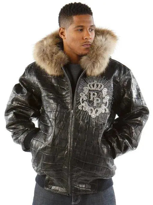 Pelle Pelle Crest Black Leather Jacket