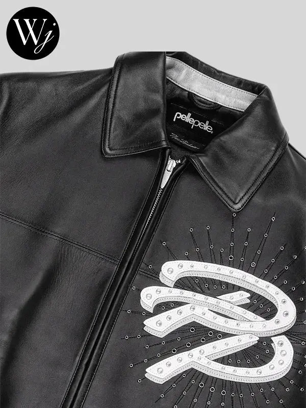 Premium Cowhide Leather Pelle Pelle Black Jacket for Men - Leather taboo