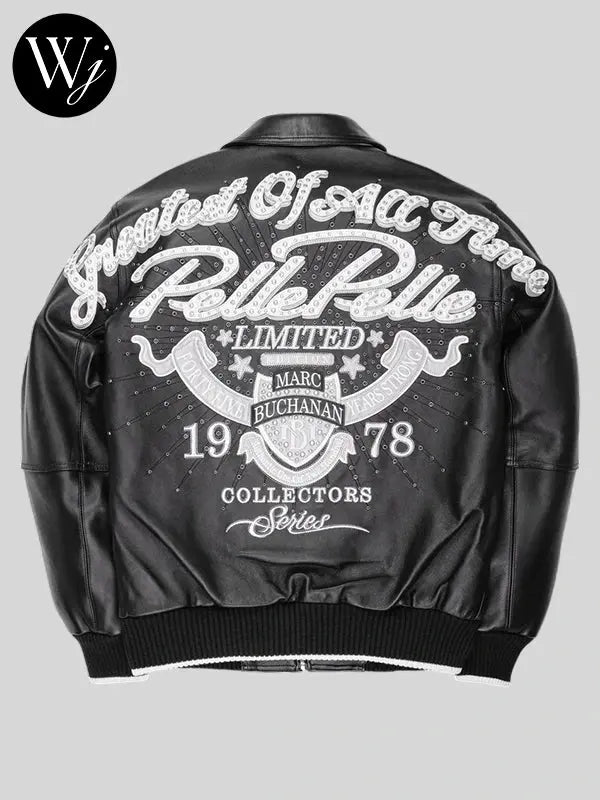 Premium Cowhide Leather Pelle Pelle Black Jacket for Men - Leather taboo