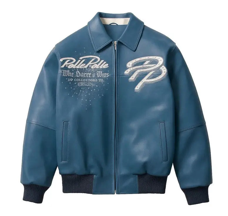 Pelle Pelle Greatest Of All Time Marc Buchanan Blue Leather Jacket
