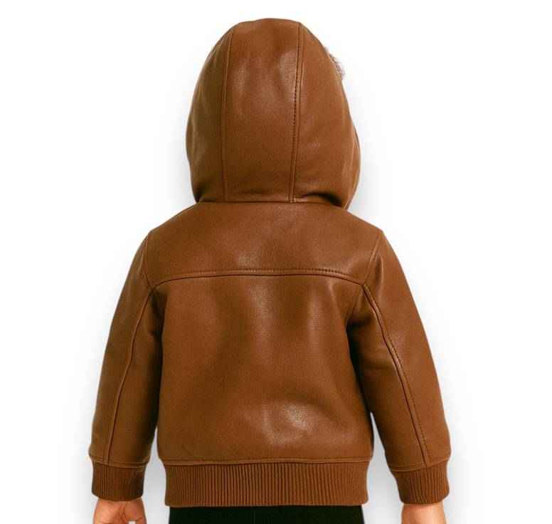 Pelle Pelle Kids Brown Leather Jacket (Copy)