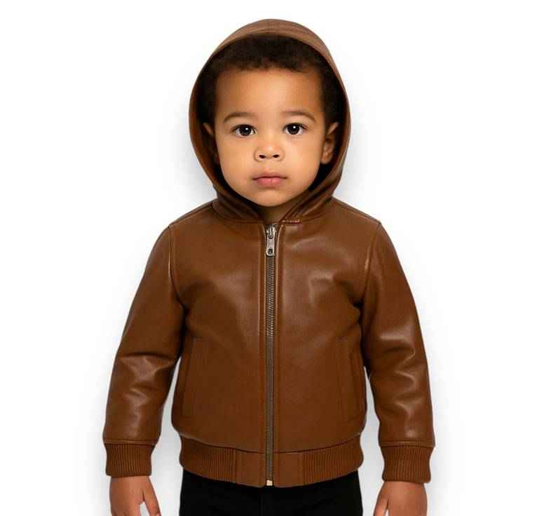 Pelle Pelle Kids Brown Leather Jacket (Copy)