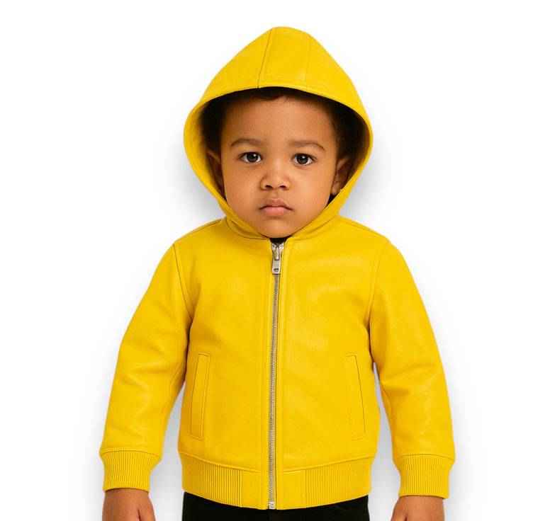 Pelle Pelle Kids Yellow Leather Jacket (Copy)