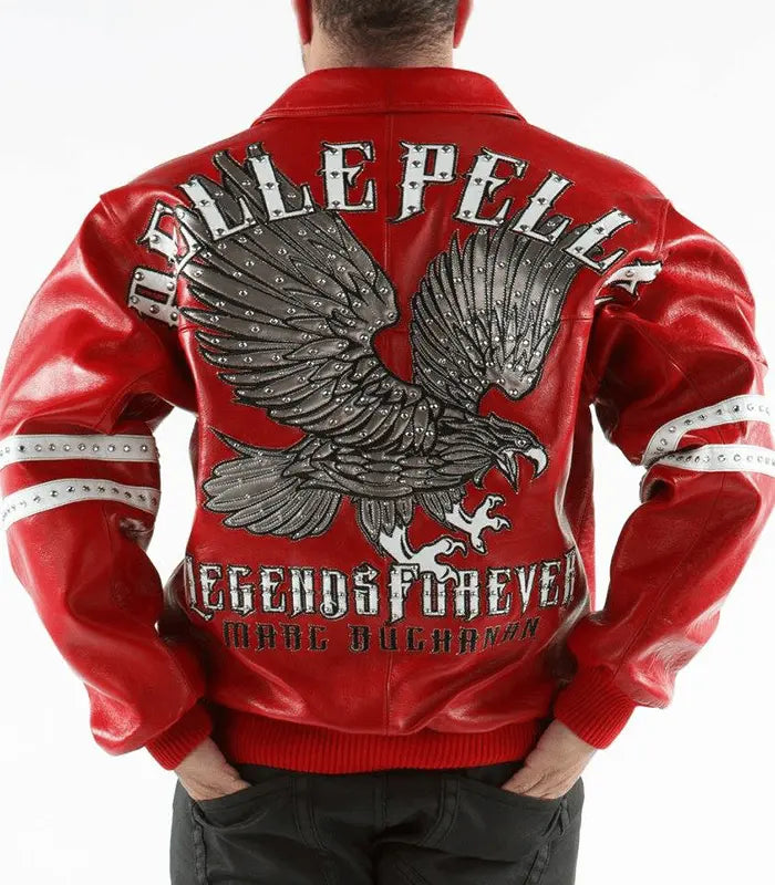 Pelle Pelle Legends Forever Marc Buchanan Red Leather Jacket
