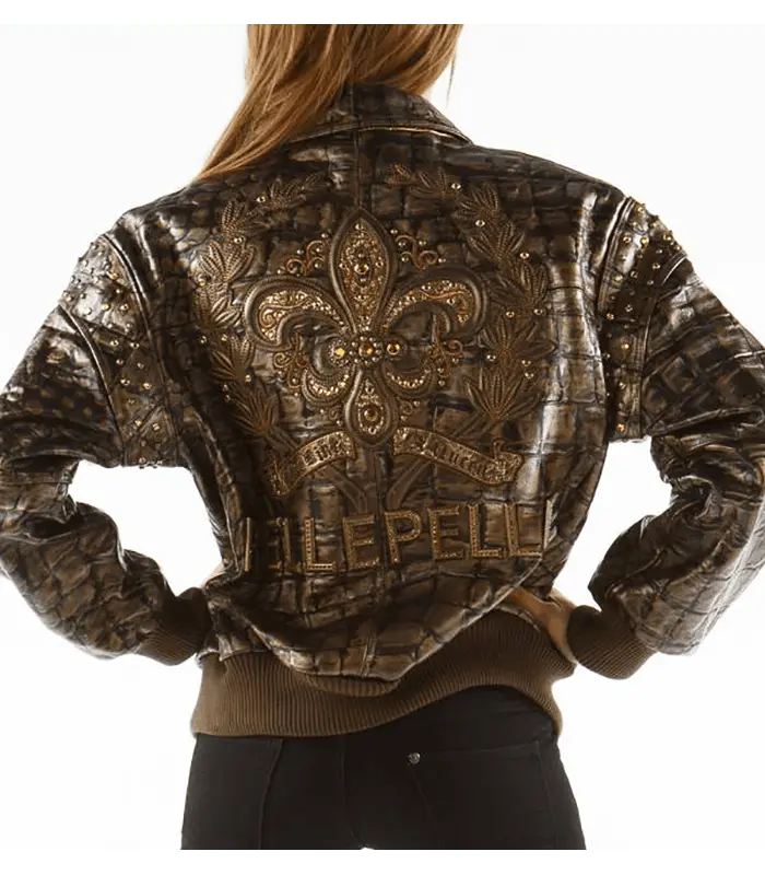 Womenโs Pelle Pelle Live Like a Queen Dark Brown Leather Jacket