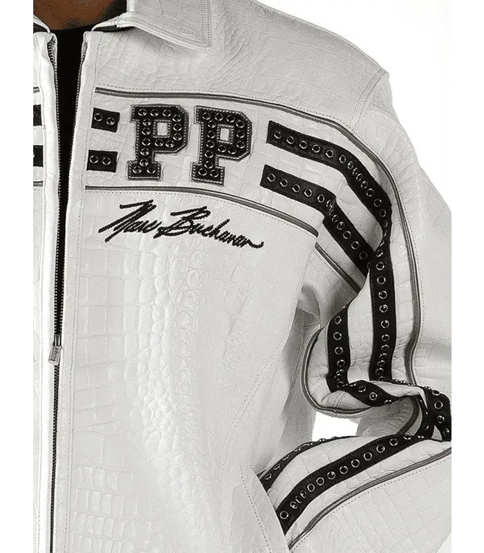 Pelle Pelle World Renown White Leather Jacket