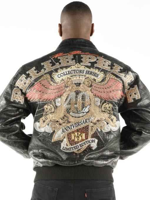 Pelle Pelle Mens 40th Anniversary Black Jacket