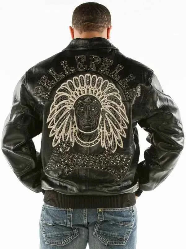 Pelle Pelle Black Indiana Legendary Leather Jacket