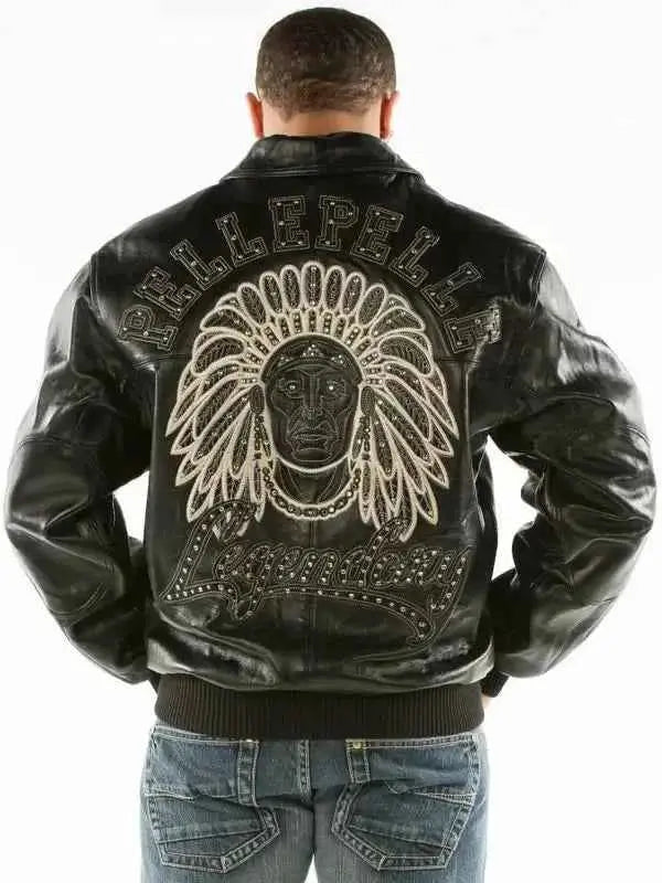 Pelle Pelle Black Indiana Legendary Leather Jacket