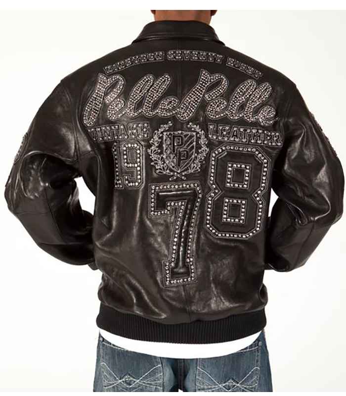Men’s Pelle Pelle Vintage 1978 Black Genuine Leather Jacket leathertaboo.com