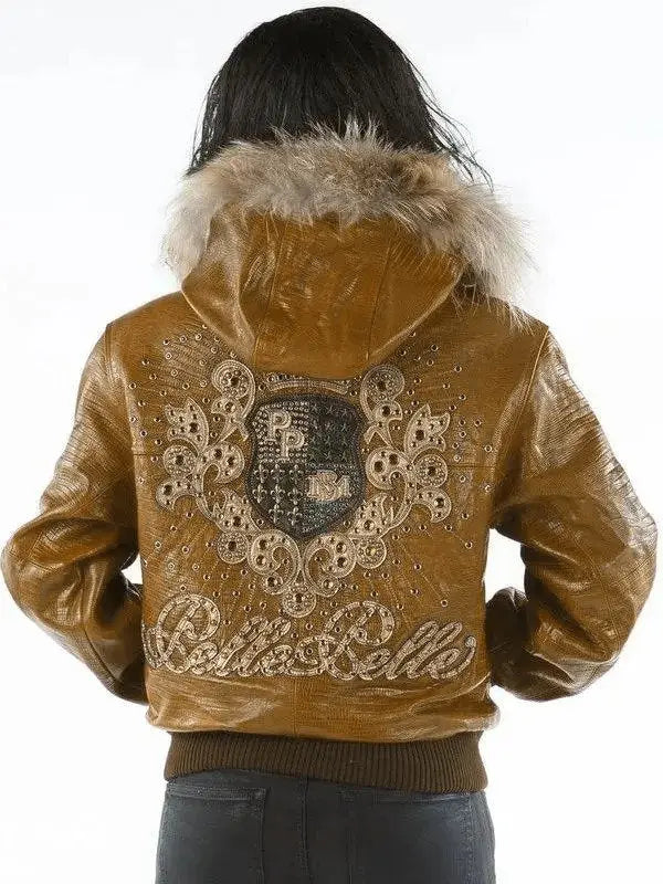 Pelle Pelle Womenโs Original Brown Premium Cowhide Leather Jacket