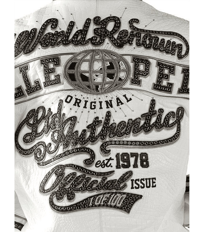 Pelle Pelle World Renown White Leather Jacket