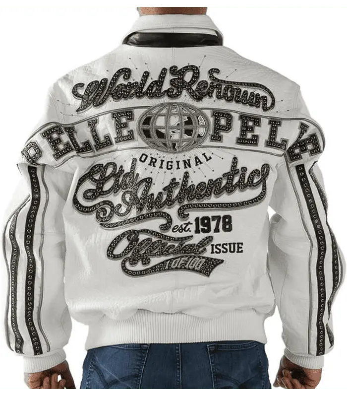 Pelle Pelle World Renown White Leather Jacket