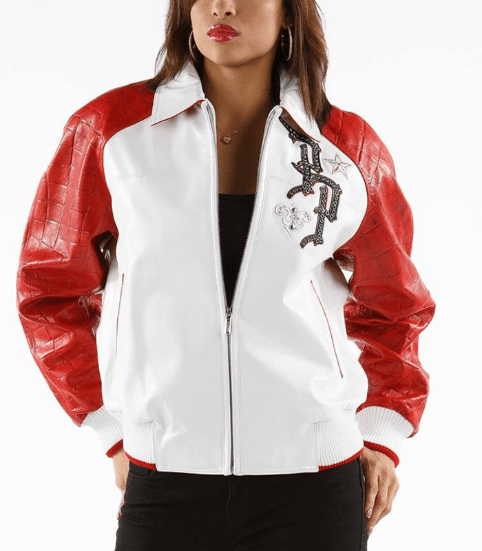 Limited 78 Pelle Pelle Marc Buchanan White and Red Jacket