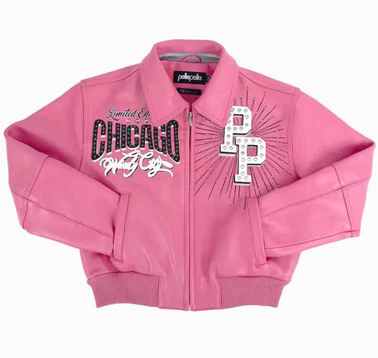 Women Pelle Pelle X TB Windy City MB Pink Jacket