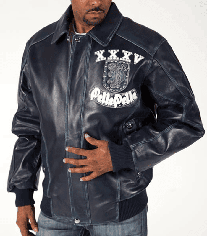 Pelle Pelle XXV Heritage Born to Rebel Navy Blue Jacket