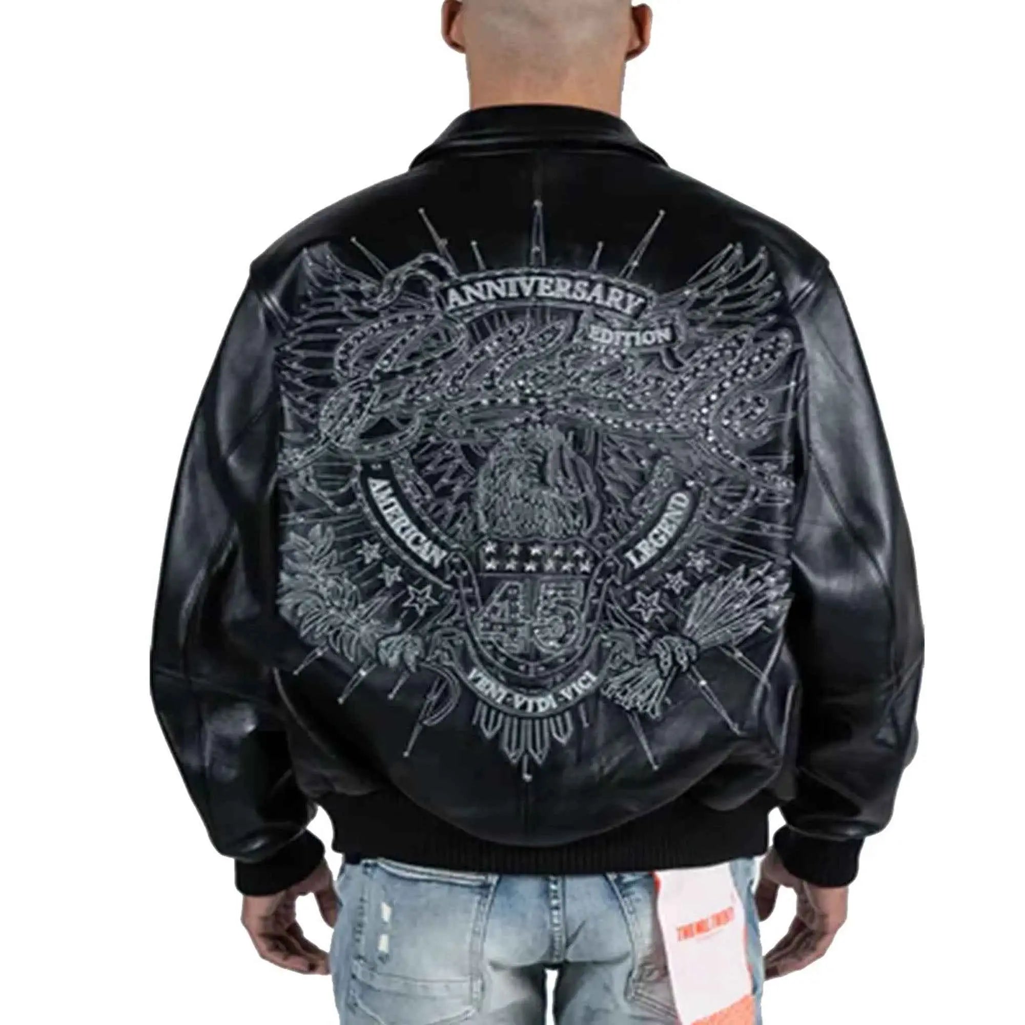 Pelle Pelle 45th Anniversary leather jacket Back view