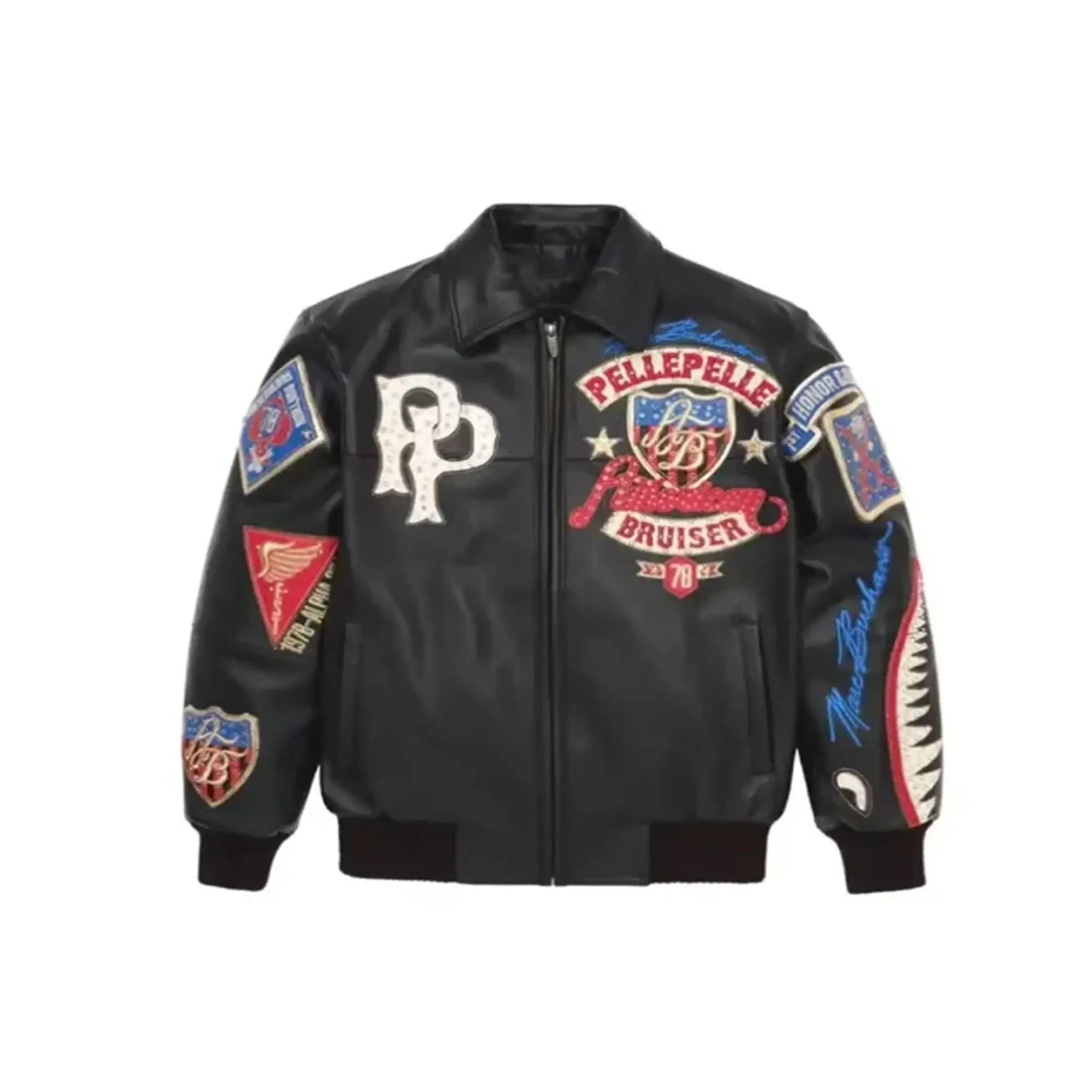 Pelle Pelle American Bruiser leather jacket front view