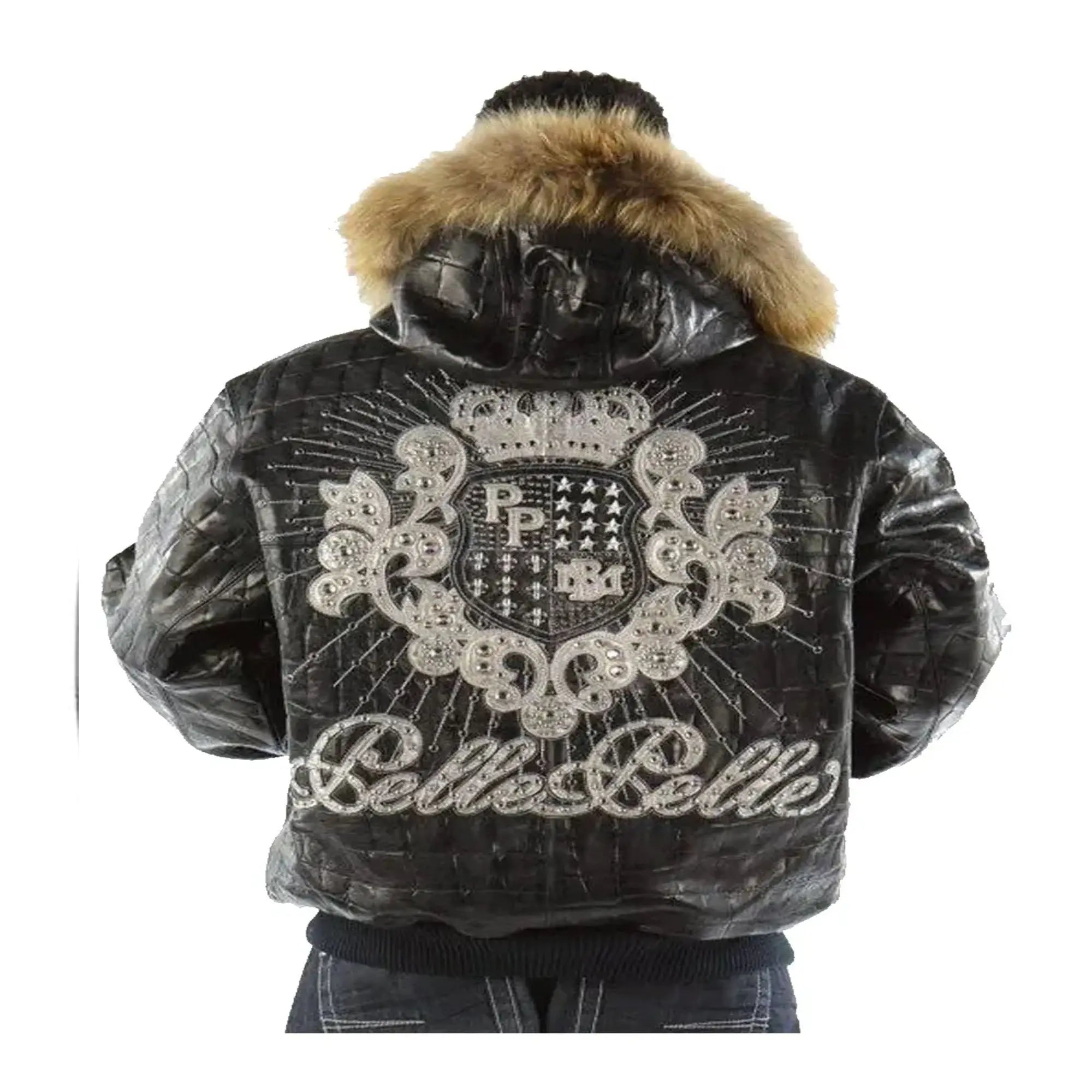Pelle Pelle Crest leather jacket Back view