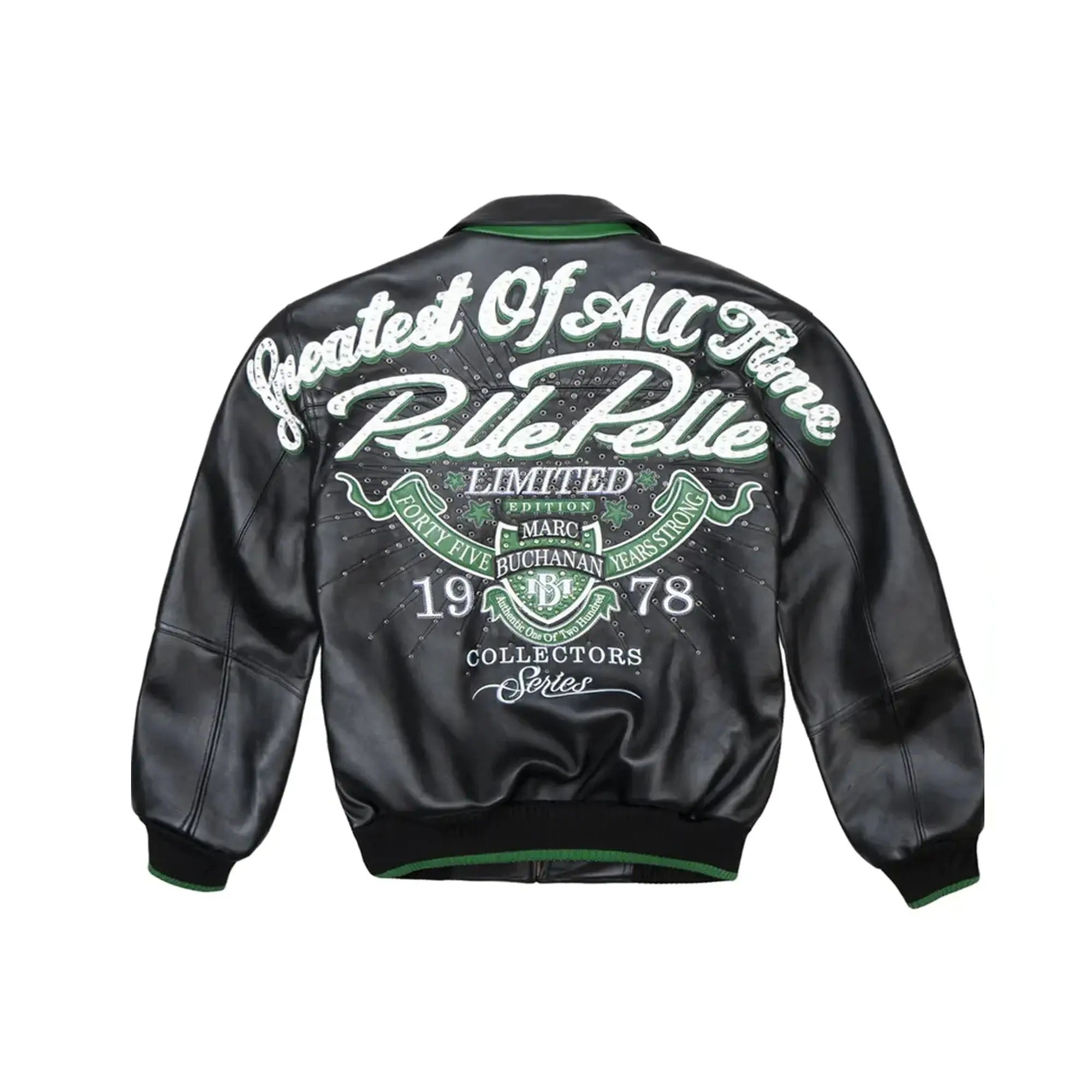 Pelle Pelle Greatest Of All Time leather jacket Back view