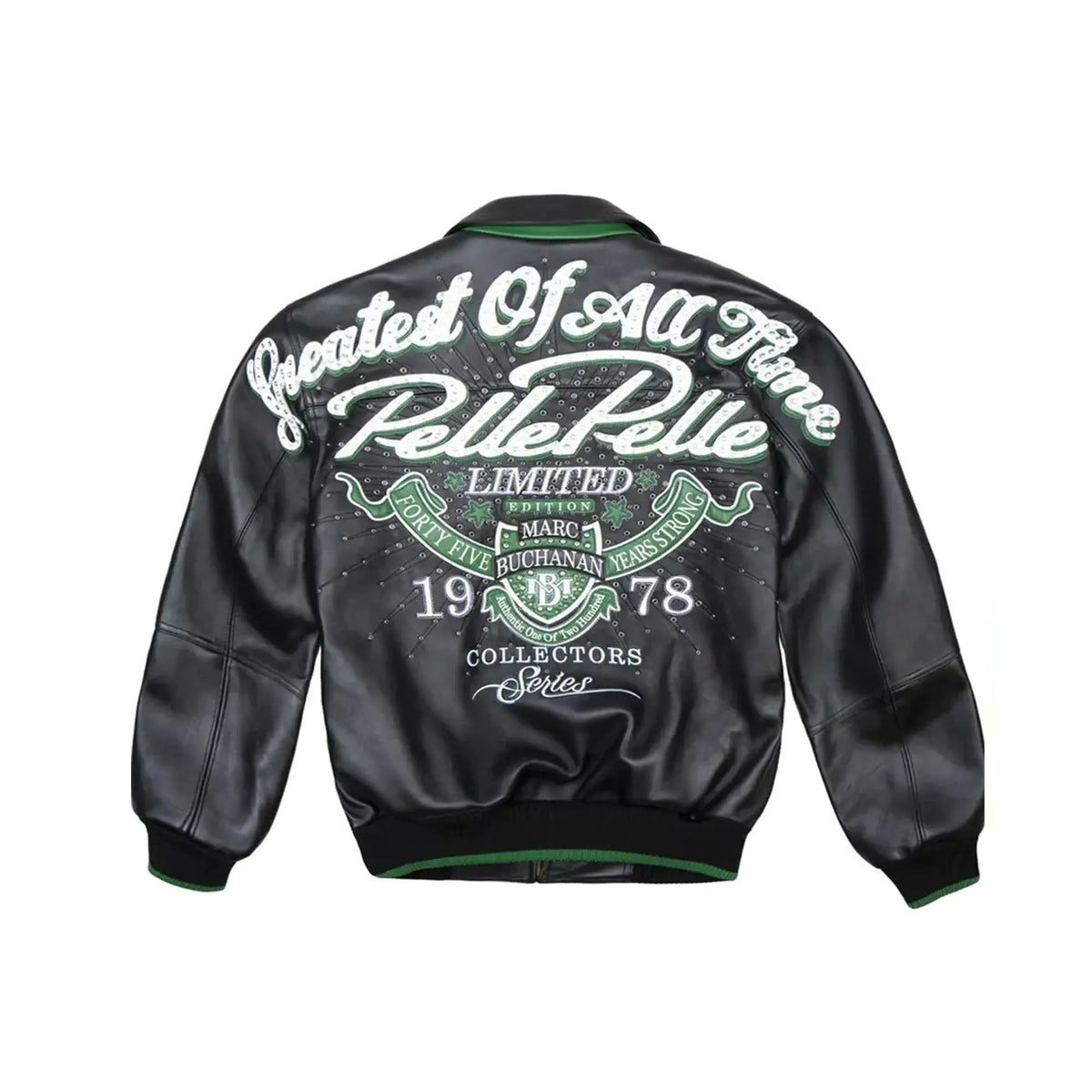 Pelle Pelle Greatest Of All Time leather jacket Back view