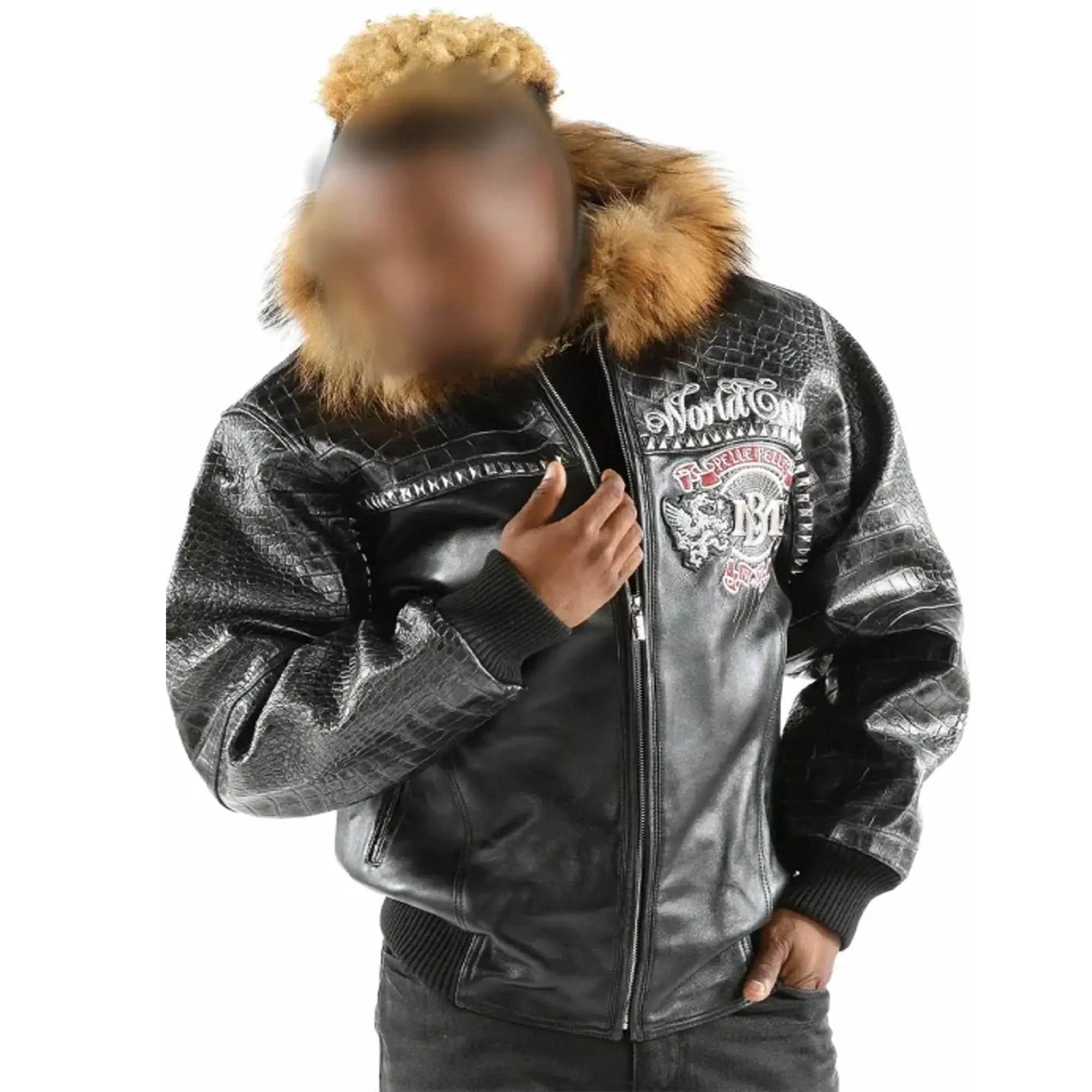 Pelle Pelle World Tour 1978 black leather jacket front