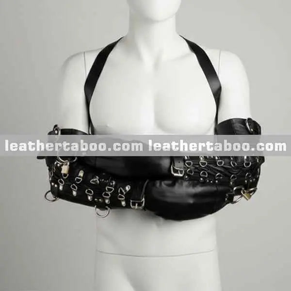 Premium Handmade Leather Arm Harness for Handbinders – detail view
