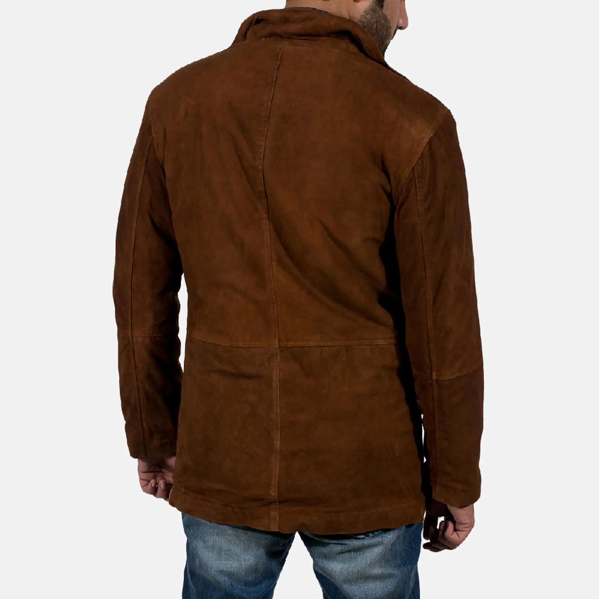 Premium brown suede jacket by Leather Taboo