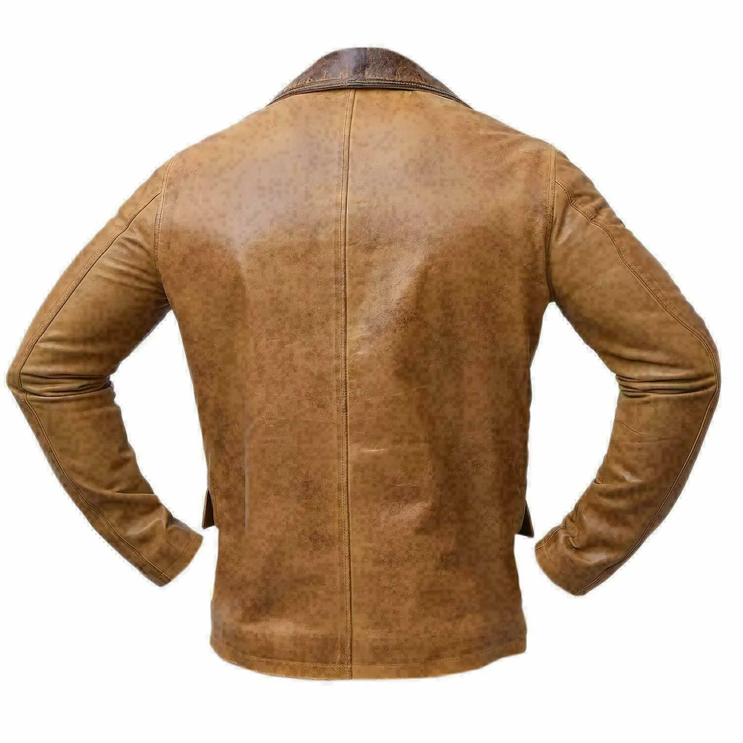 RDR2 style western long leather duster jacket men outfit