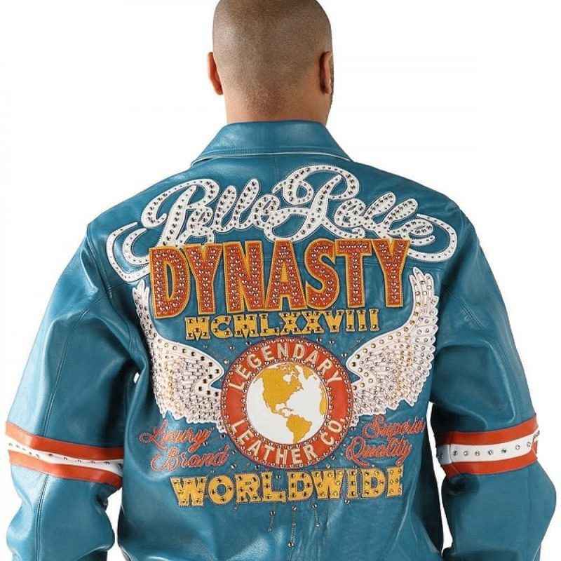 Pelle Pelle Dynasty Turquoise Leather Jacket โ Men
