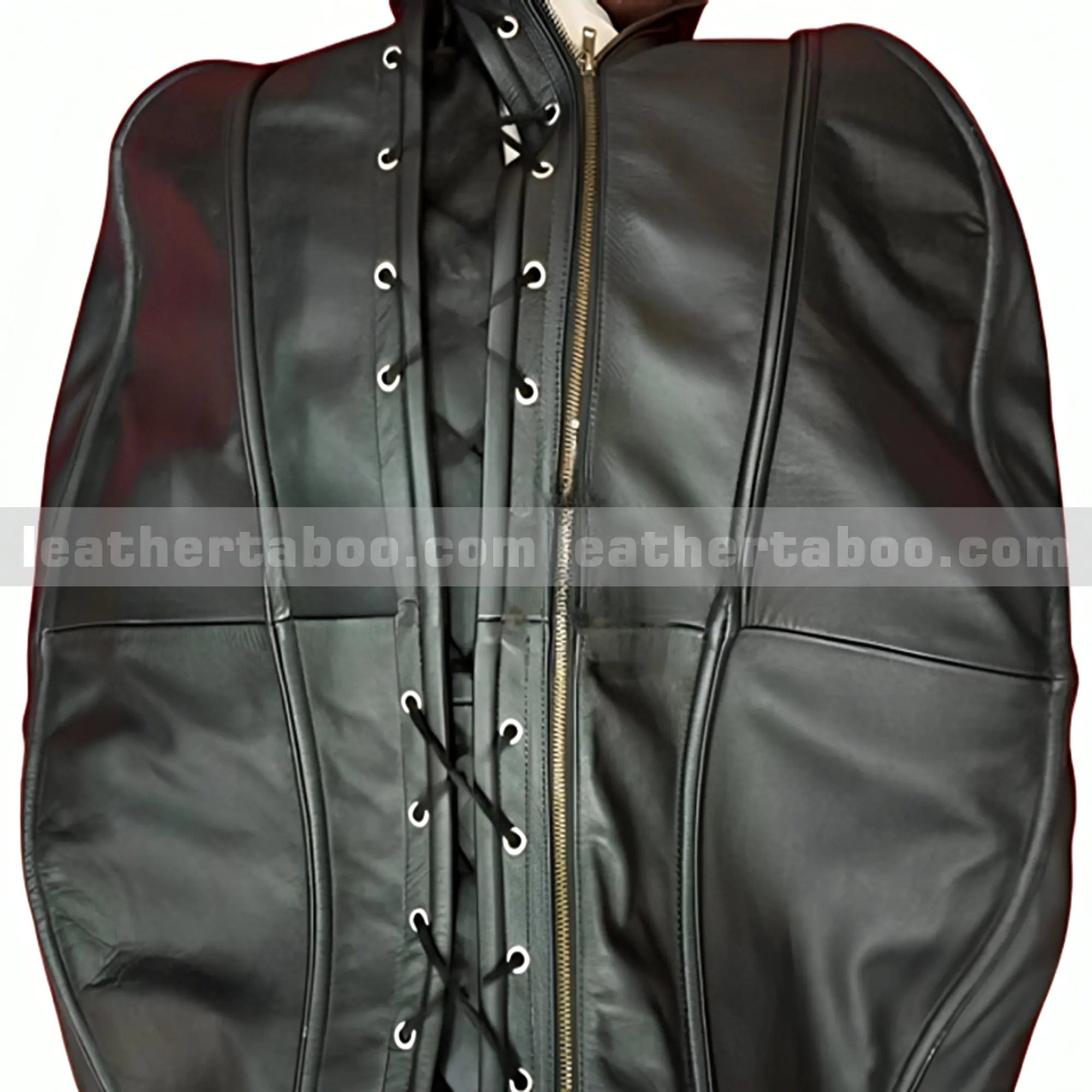 Premium Leather Sleepsack Bondage with Laces - Leather taboo