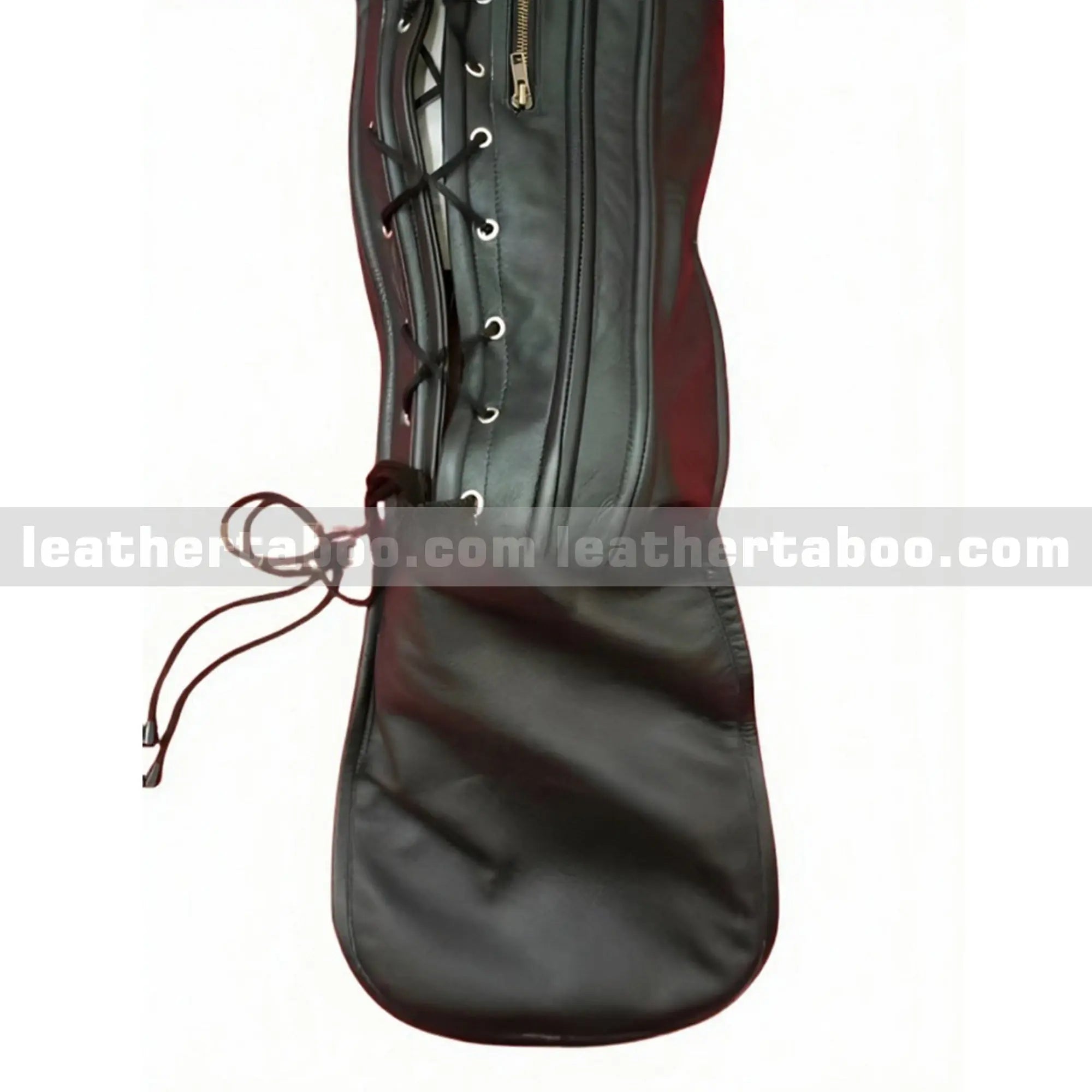 Premium Leather Sleepsack Bondage with Laces - Leather taboo