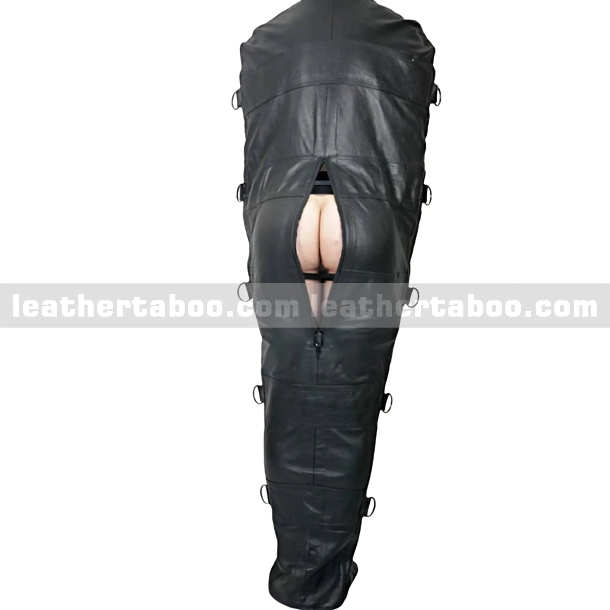 Handmade Leather Sleepsack Bondage with Laces - Leather taboo