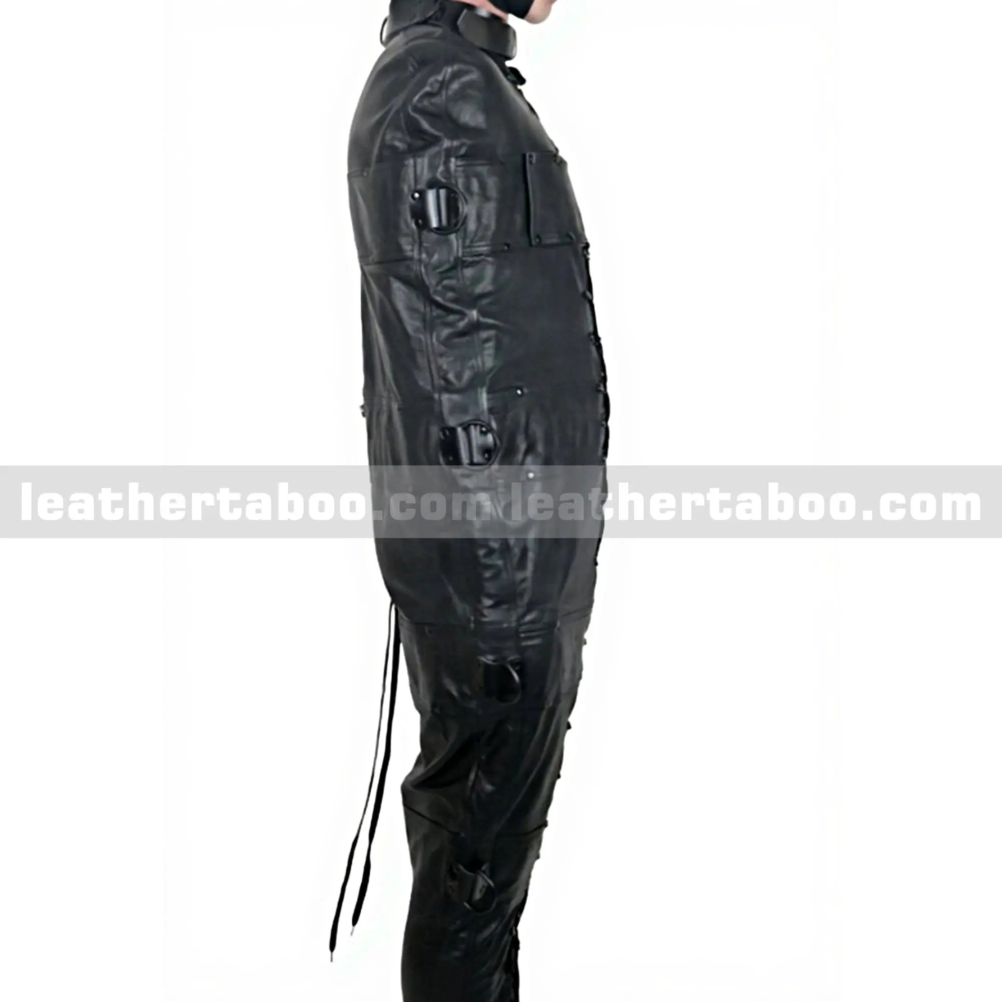 Handmade Leather Sleepsack Bondage with Laces - Leather taboo