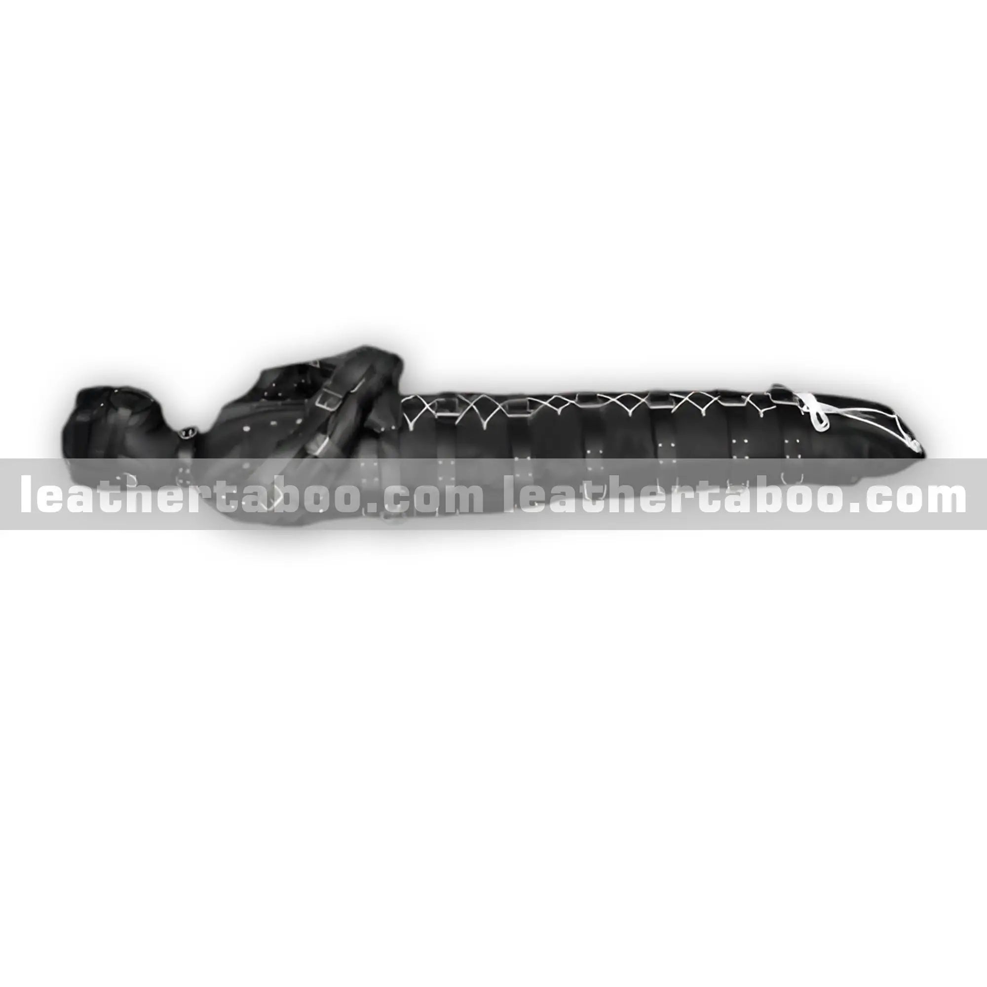 Unisex Leather Sleep Sack with Leather Lining – Full Body Restraint with Straitjacket Design - Leather taboo
