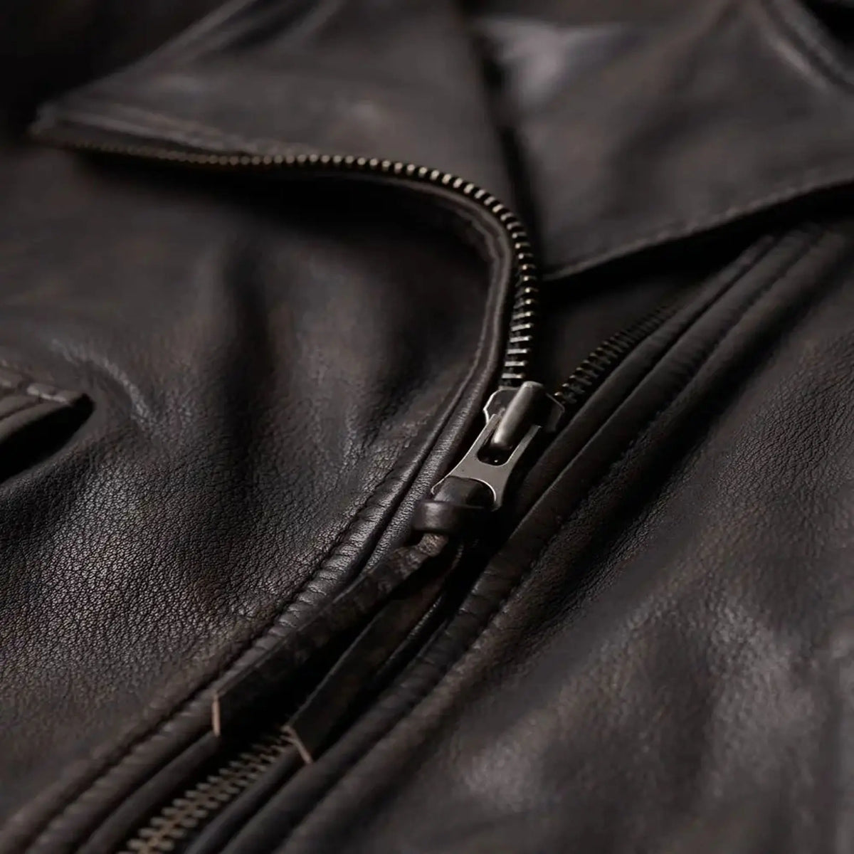 Stylish women crop biker leather jacket streetwear look