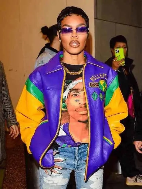 Teyana Taylor Pelle Pelle Soda Club Leather Jacket