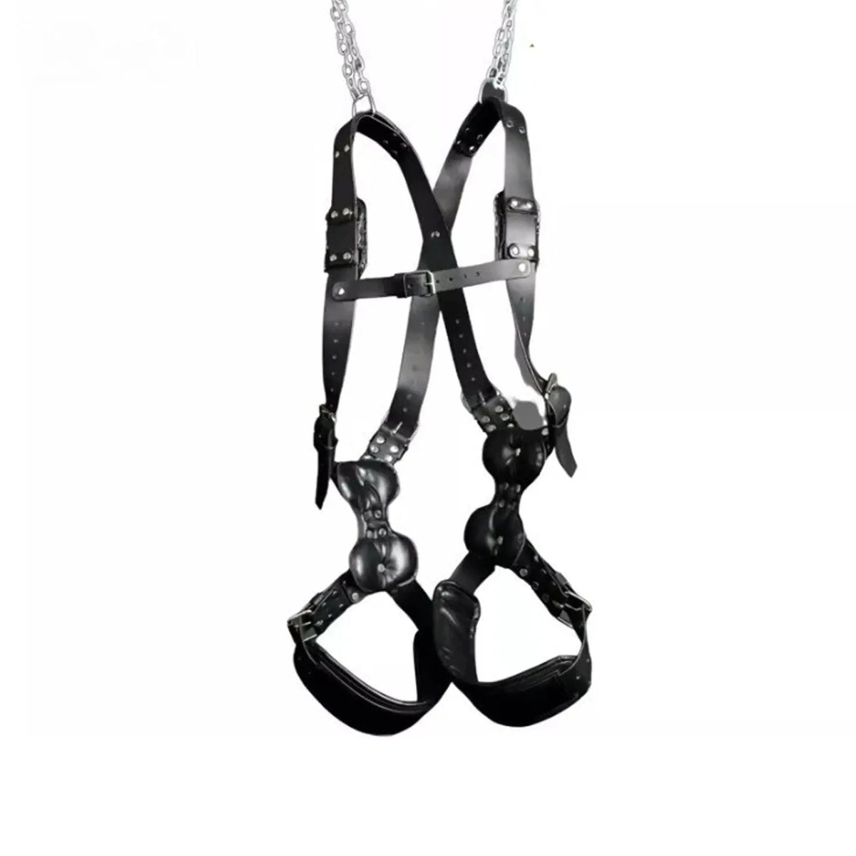 Genuine Leather Hanging Love Sling for Couples – Adjustable Support Swing leather taboo