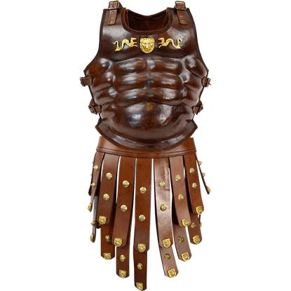 LARP Medieval Premium Genuine Leather Armor Squire’s Cuirass Knight Costume – Greek Inspired Shield Warrior Cosplay