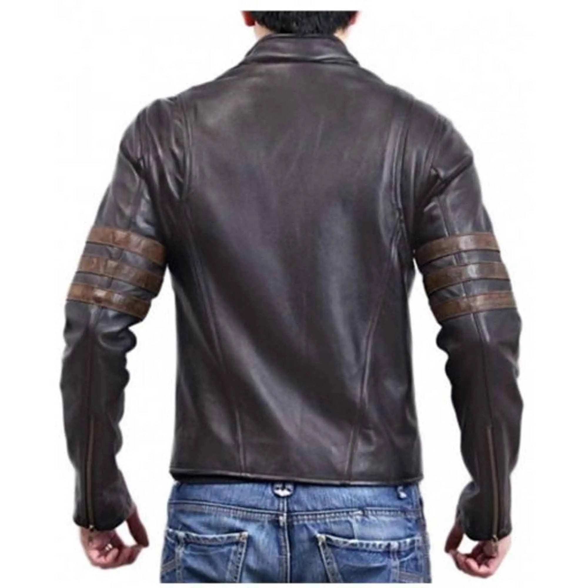 Wolverine Origins leather jacket Back view