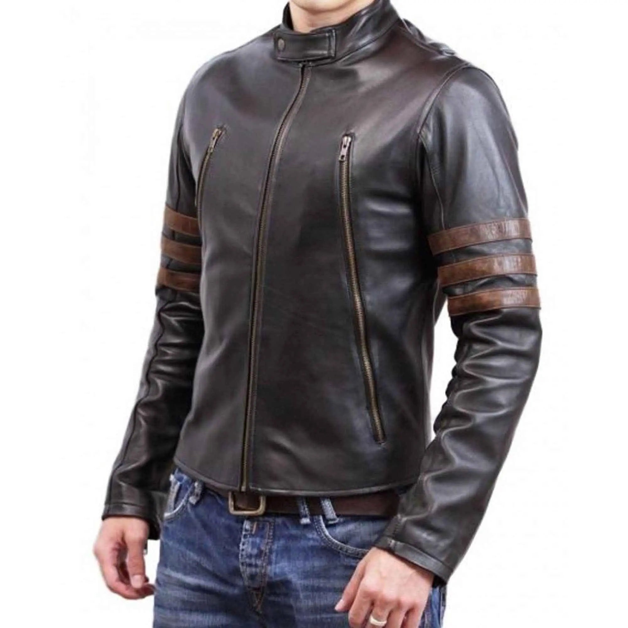 Wolverine Origins leather jacket front view